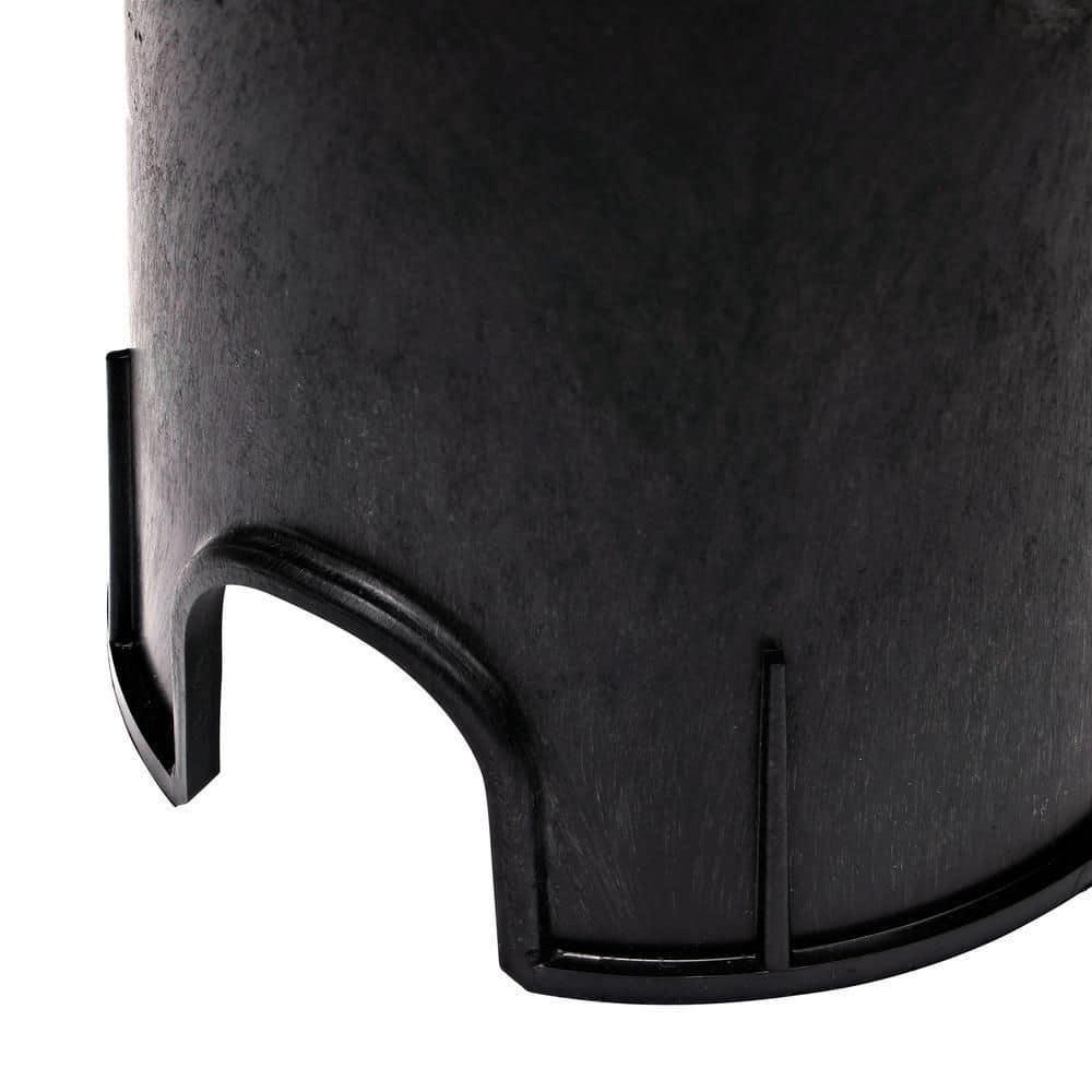 6 in. Round Valve Box and Cover, Black Box, Green ICV Cover