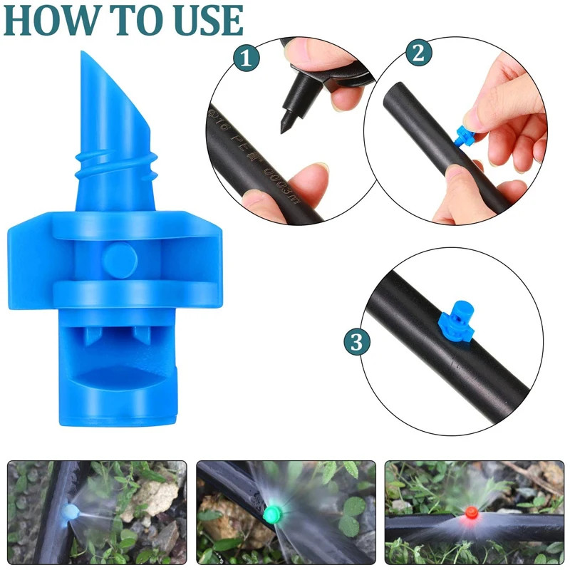 25-100Pcs 90 180 360 Angle Simple Refraction Sprinkler Nozzle Head High Quality
