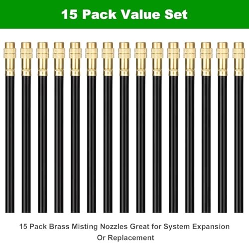 Brass Misting Nozzles for 5/16 Inch Drip Irrigation 5/16 Brass Misting Nozzles
