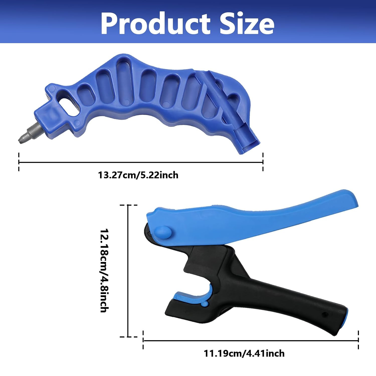 2 Pack Drip Irrigation Tubing Hole Punch Fittings, Drip Tube Hole Punch and 1/4