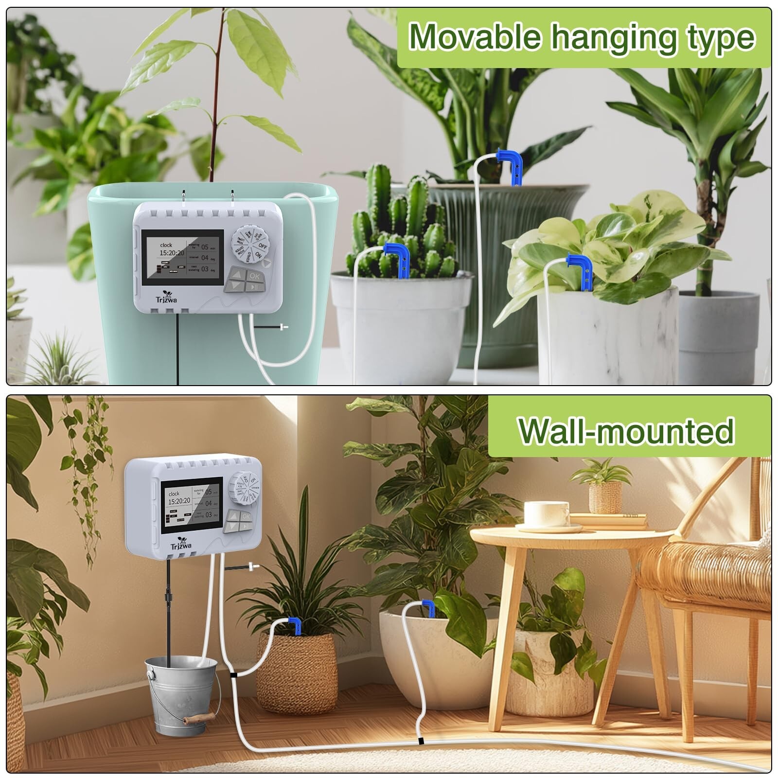 Automatic Watering System TRJZWA Newest Indoor Plant Watering System Kit