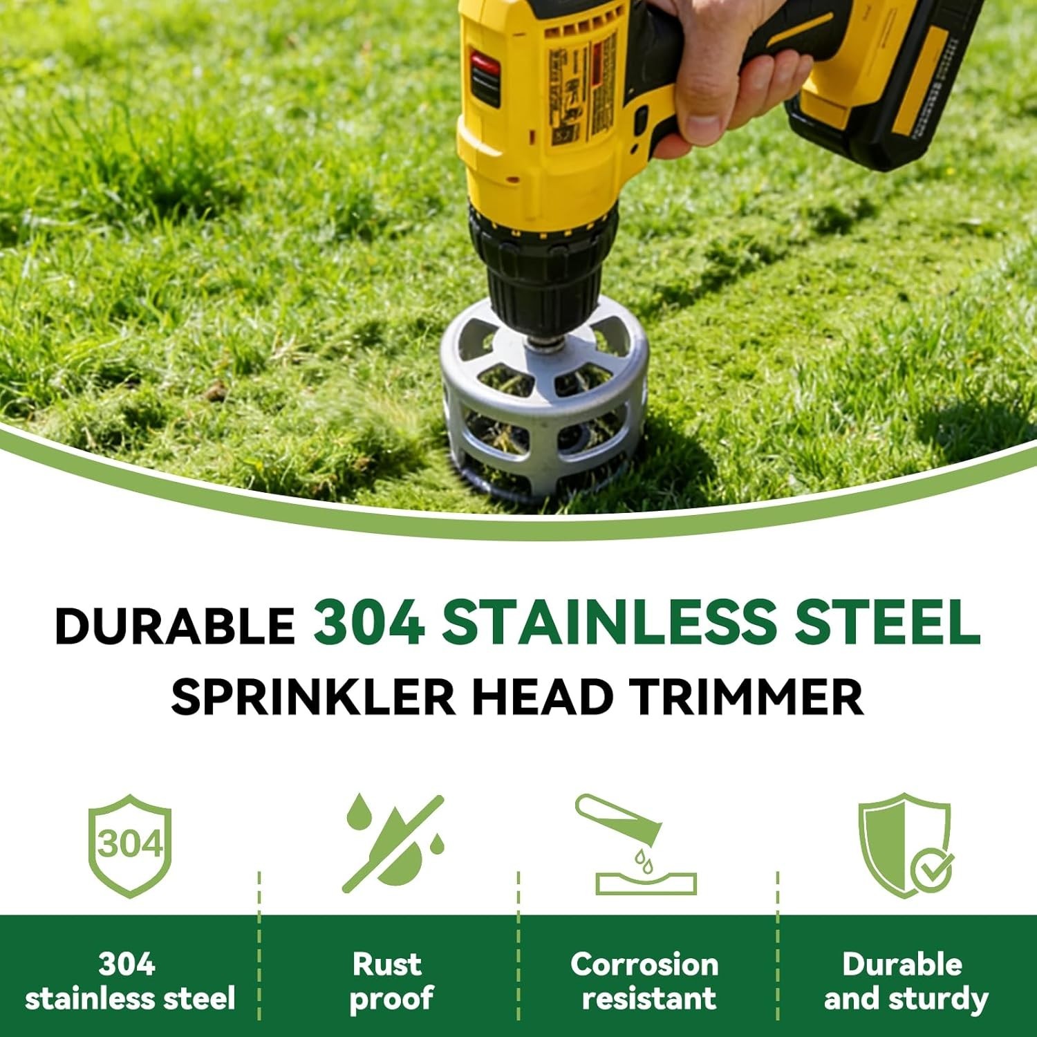 2.75-Inch Sprinkler Head Trimmer for Cordless Drills – Efficient Lawn Care Tool