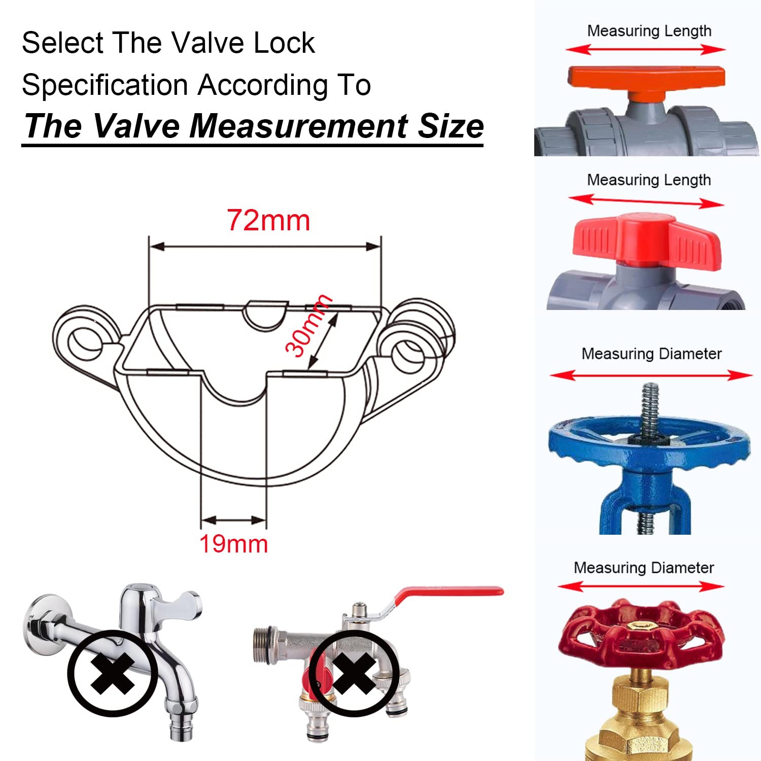 Young Dance Outdoor Faucet Locks with Safety Padlock – Water Spigot Lock, Hos…