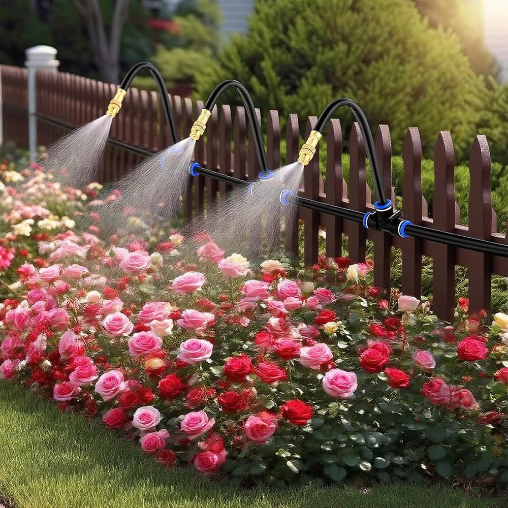 100 FT Drip Irrigation System Kit, Automatic Garden Watering System for Plants