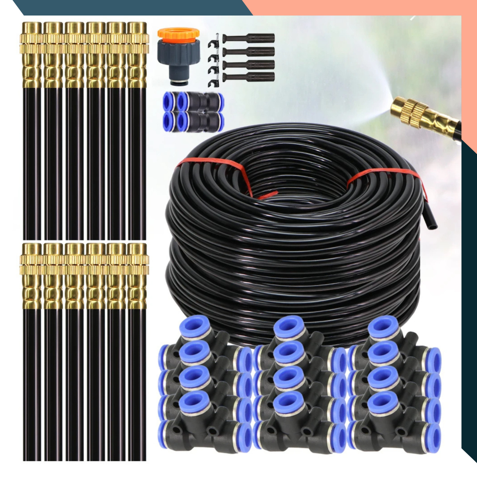 Drip Irrigation Kit Garden Irrigation System Plant Lawn Watering Drip Adjustable