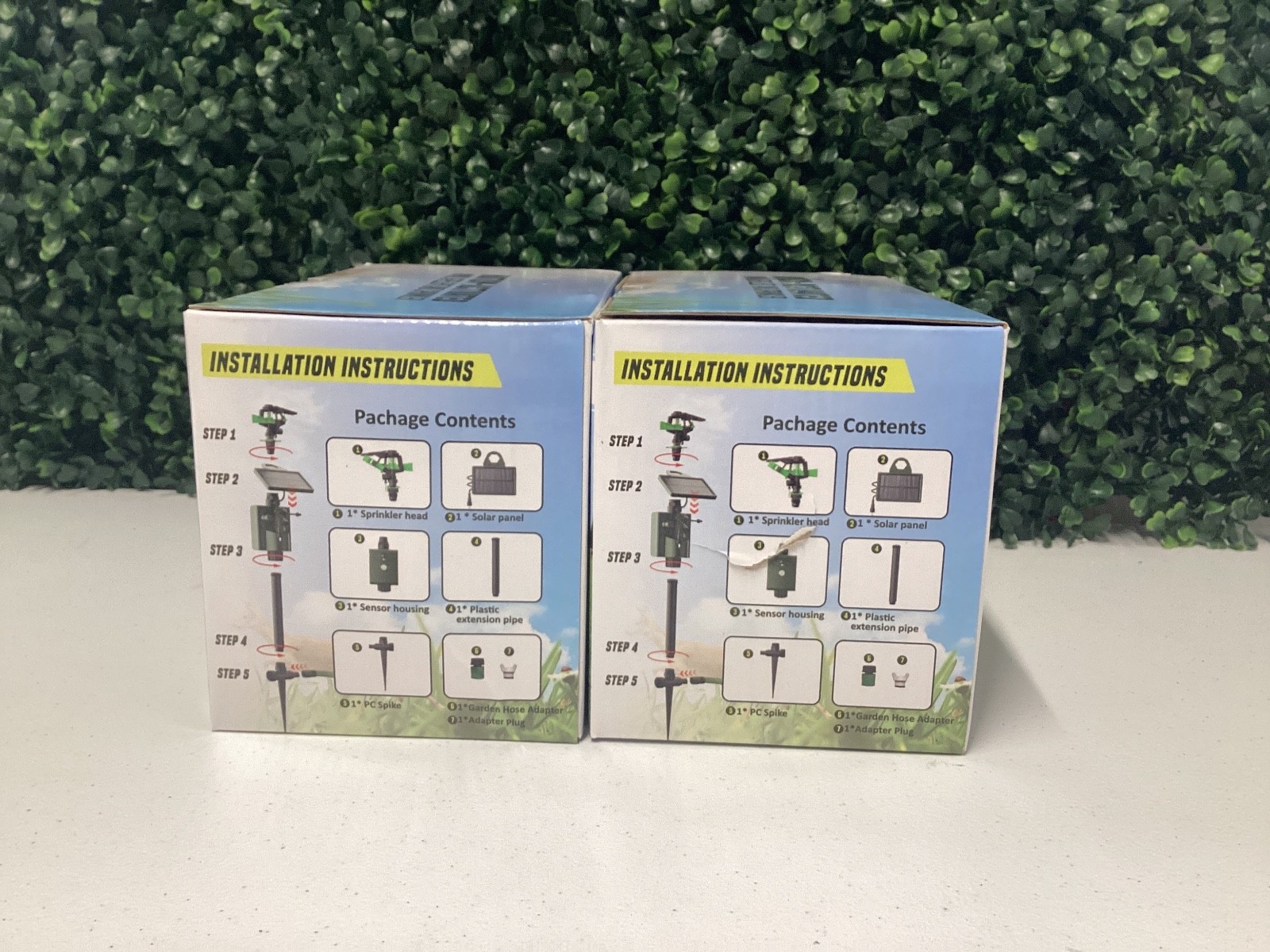 Set of 2 Solar-Powered Motion-Activated Sprinklers AR38