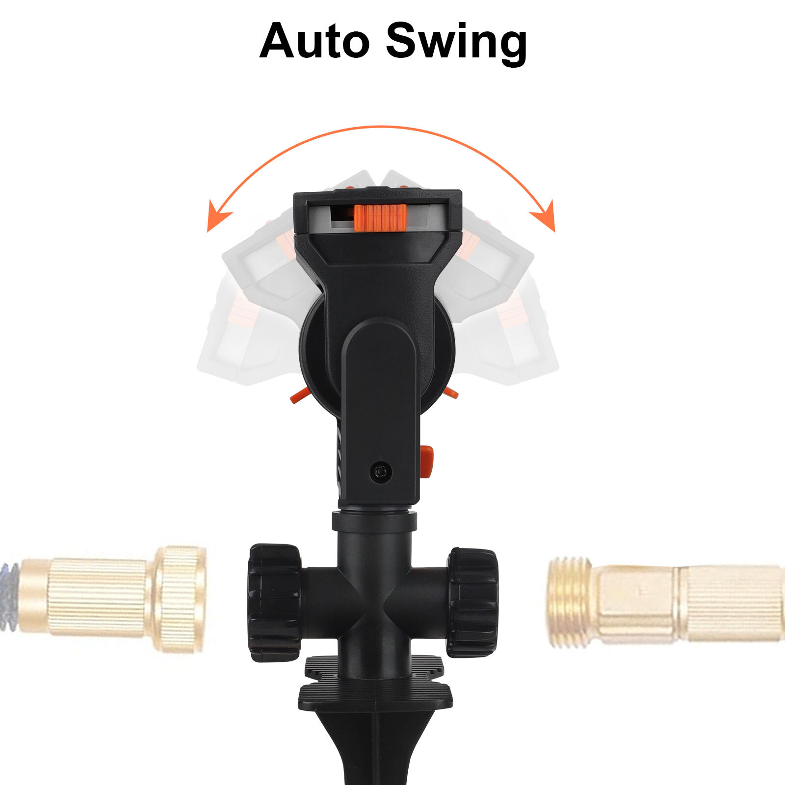 Garden Lawn Sprinkler Auto Oscillating Spray Grass Watering Irrigation System