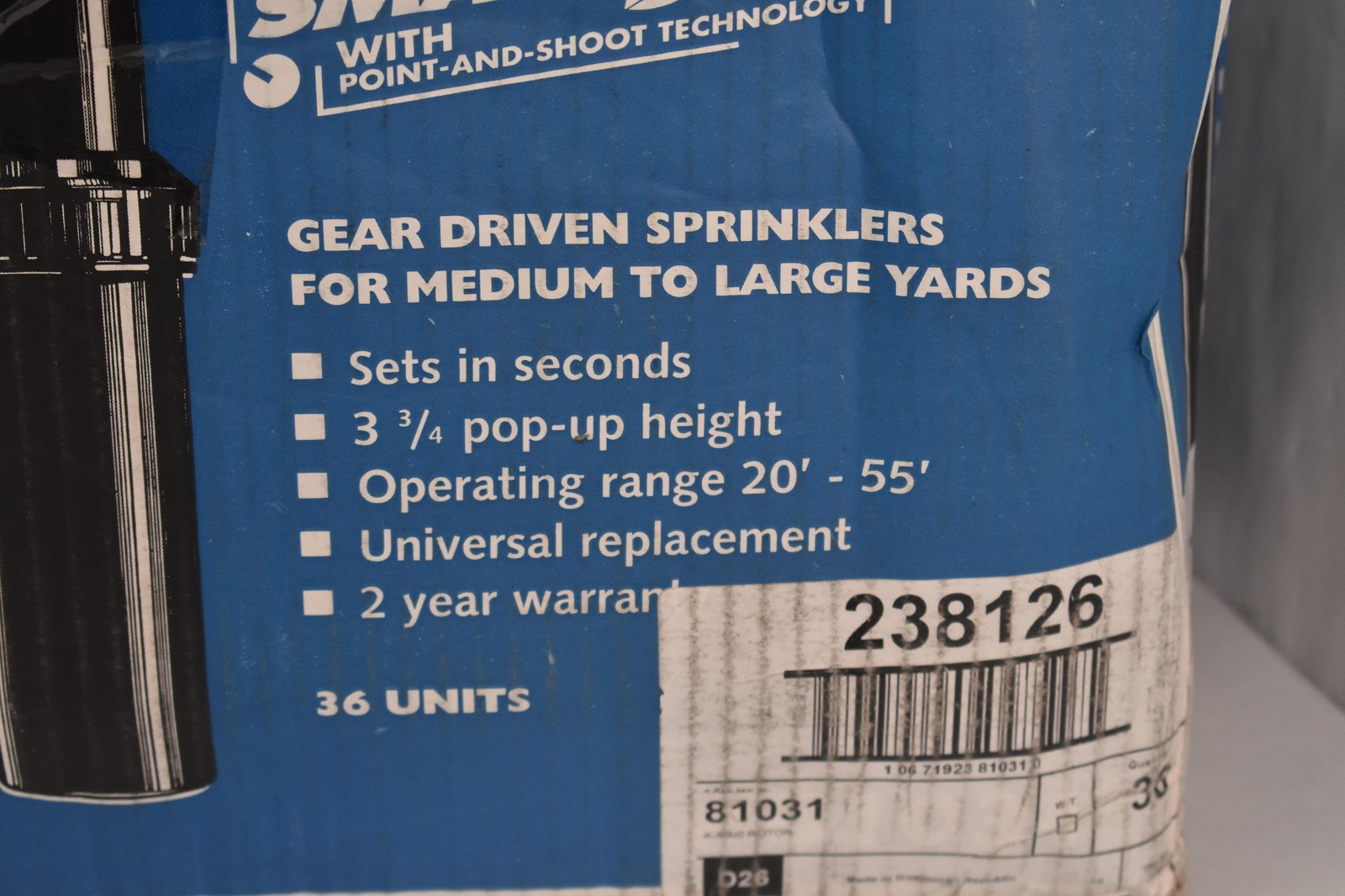 K-Rain K8000 SmartSet Rotor Sprinkler Heads Lot Of 36 Pop-Up Lawn Irrigation