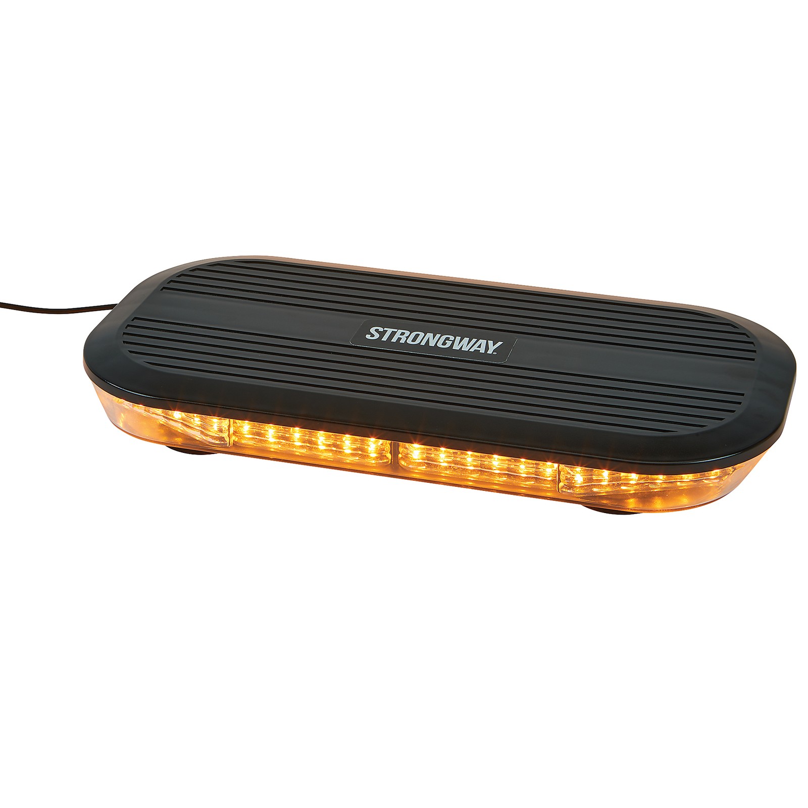 Strongway LED Warning Light Bar with Magnetic Base, 17in., 60 Watts, Clear Lens