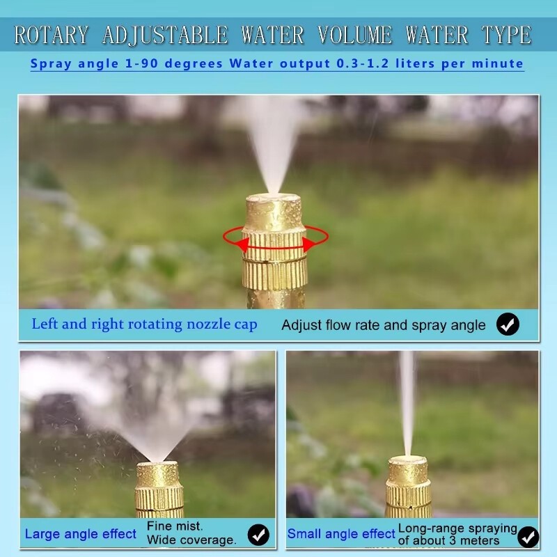 65ft Drip Irrigation Kit Garden Irrigation System Plant Watering Drip Adjustable