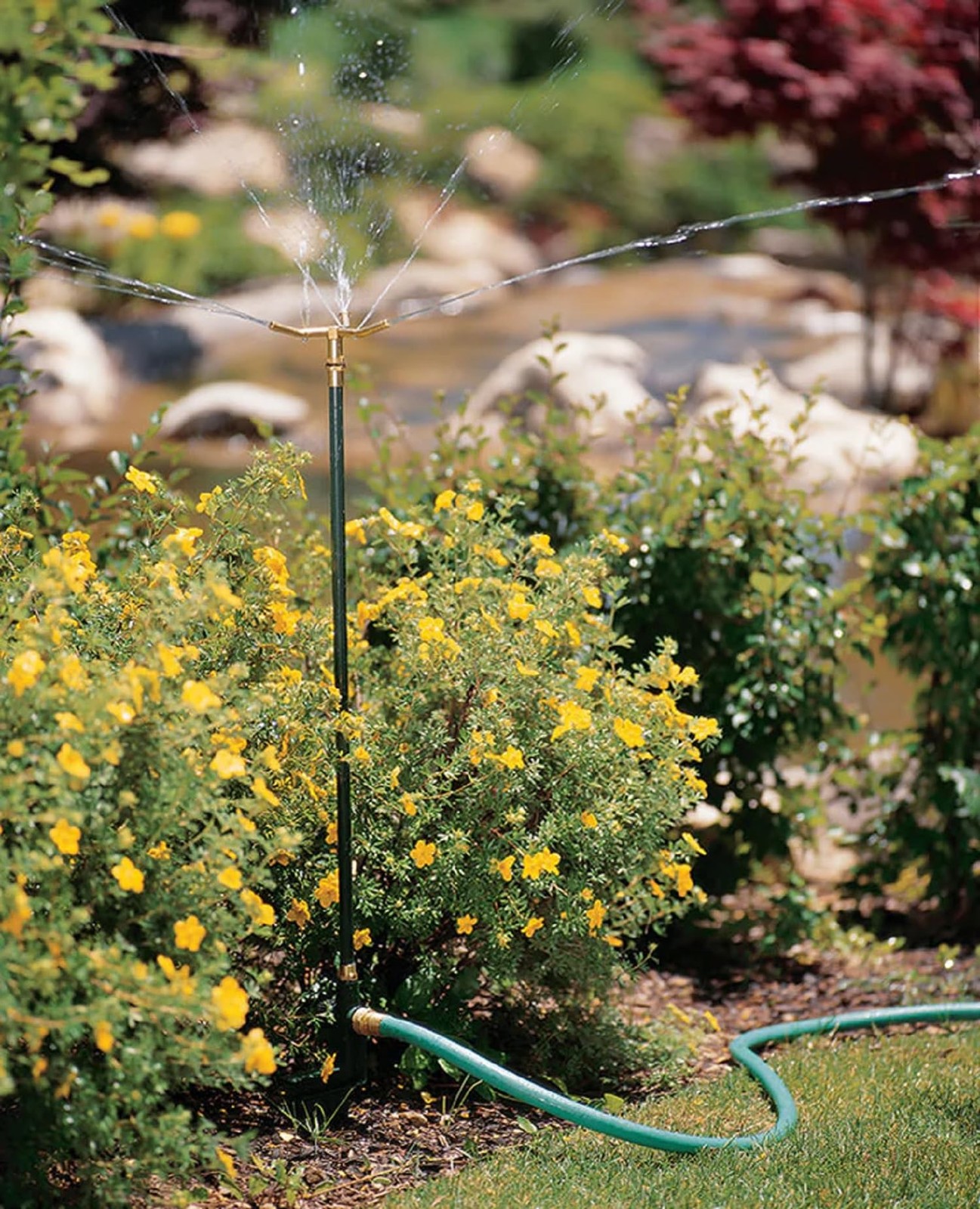 Orbit 58288 3-Arm High-Rise Sprinkler Green