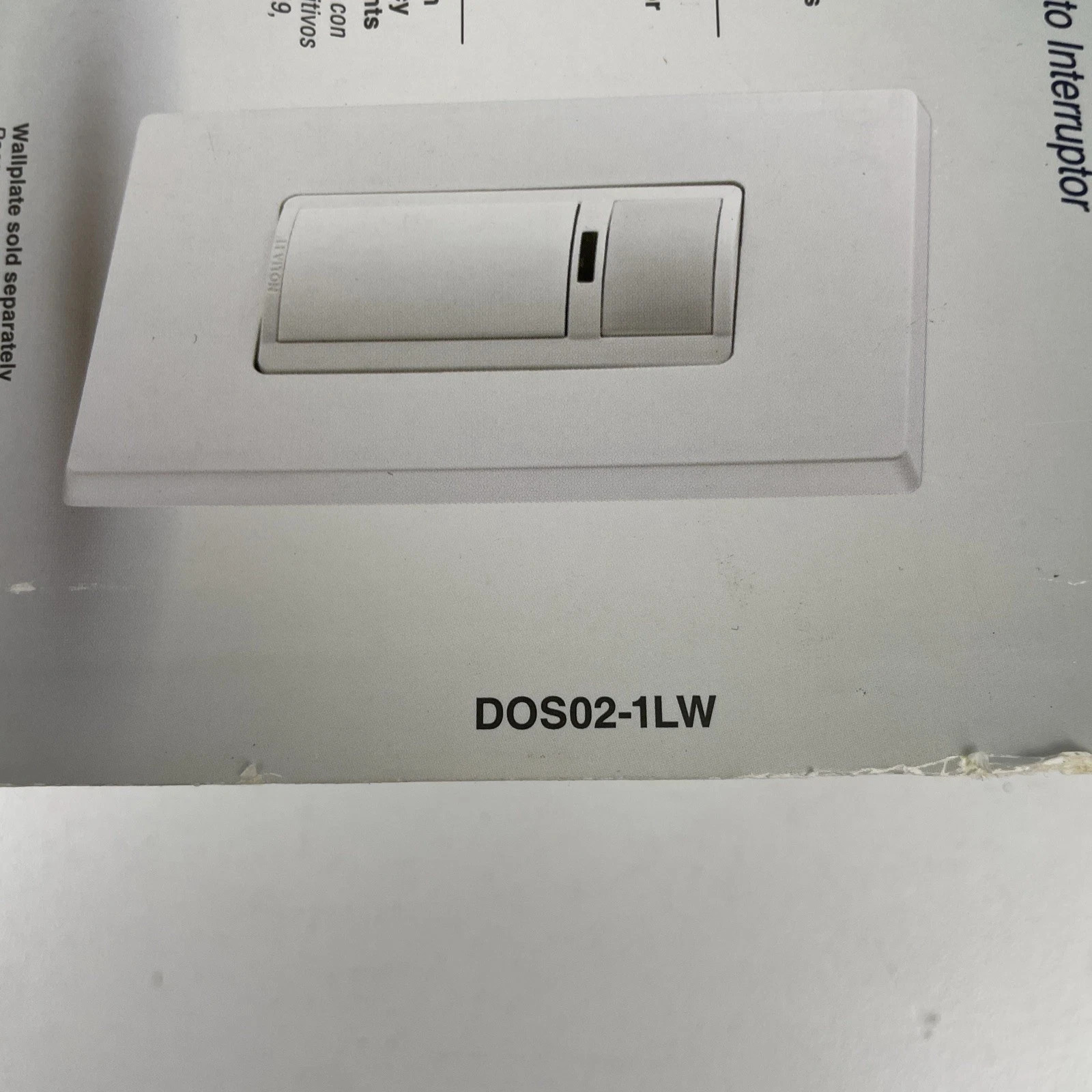 Leviton DOS02-1LW 2.5A 120V Single-Pole Decora Motion Sensor In-Wall Switch