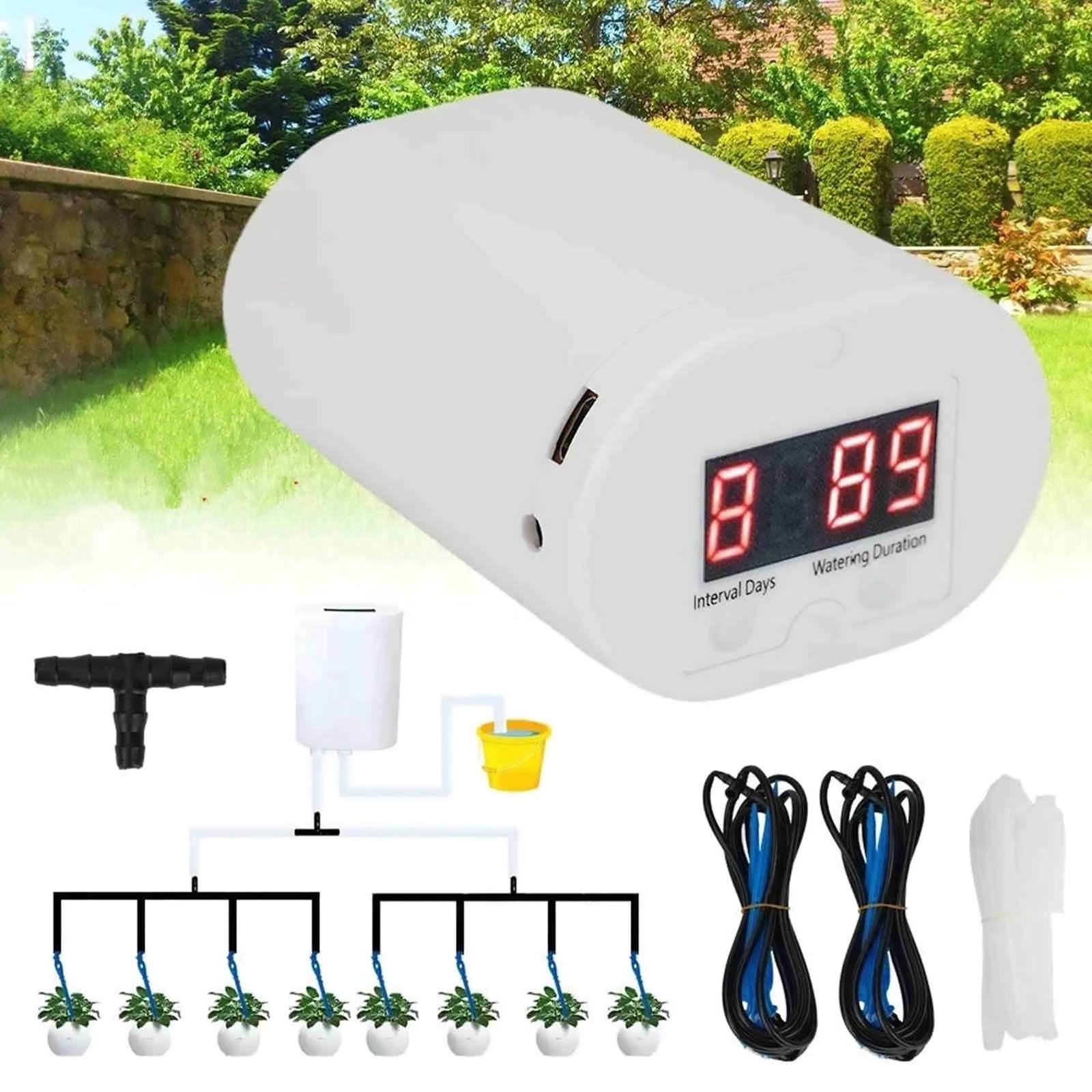 Indoor Automatic Watering Device with 3.7V Li-Battery and Low Battery Indicator