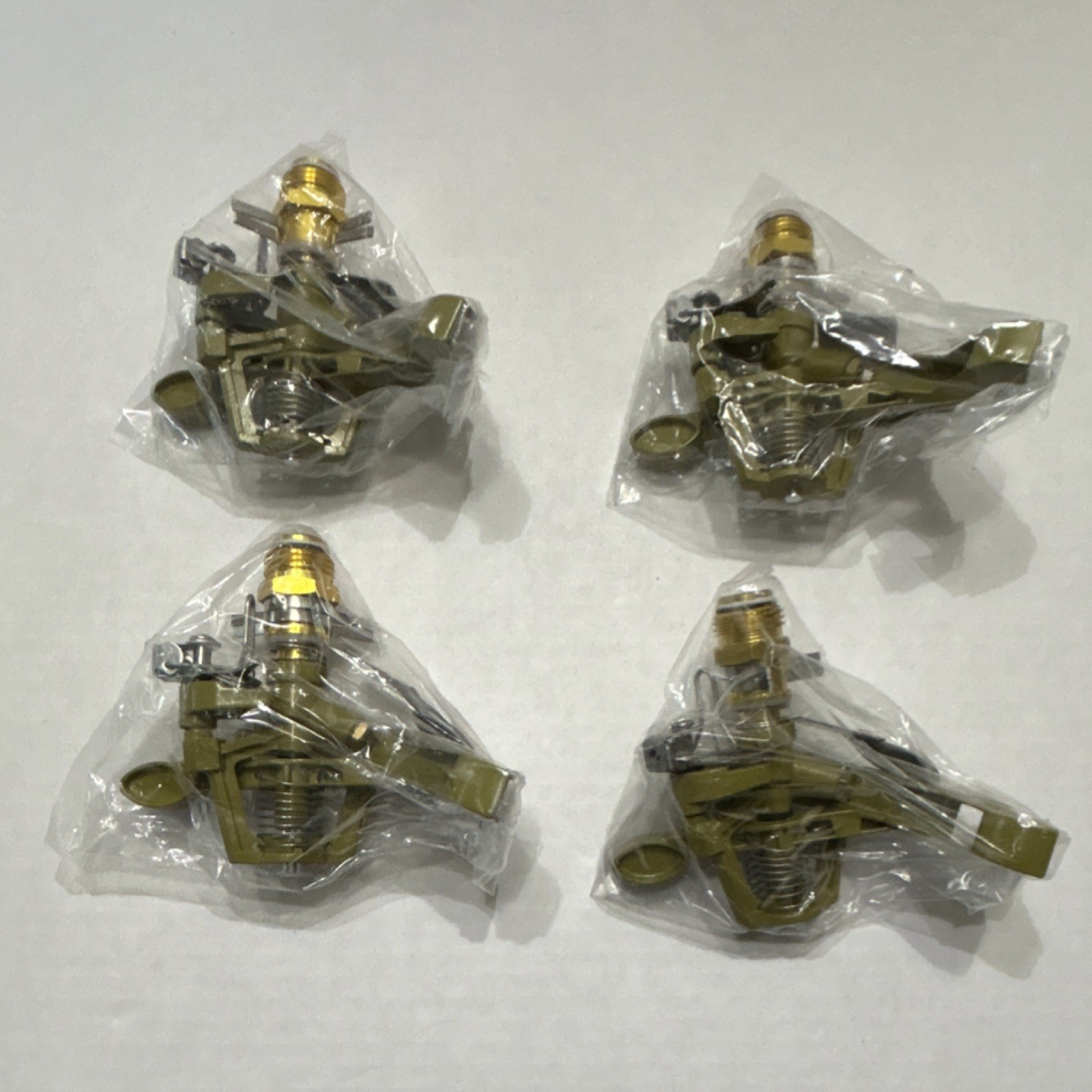 Brass Impact Rotor Lawn Sprinkler Heads Set of 4 Adjustable Flow Rate