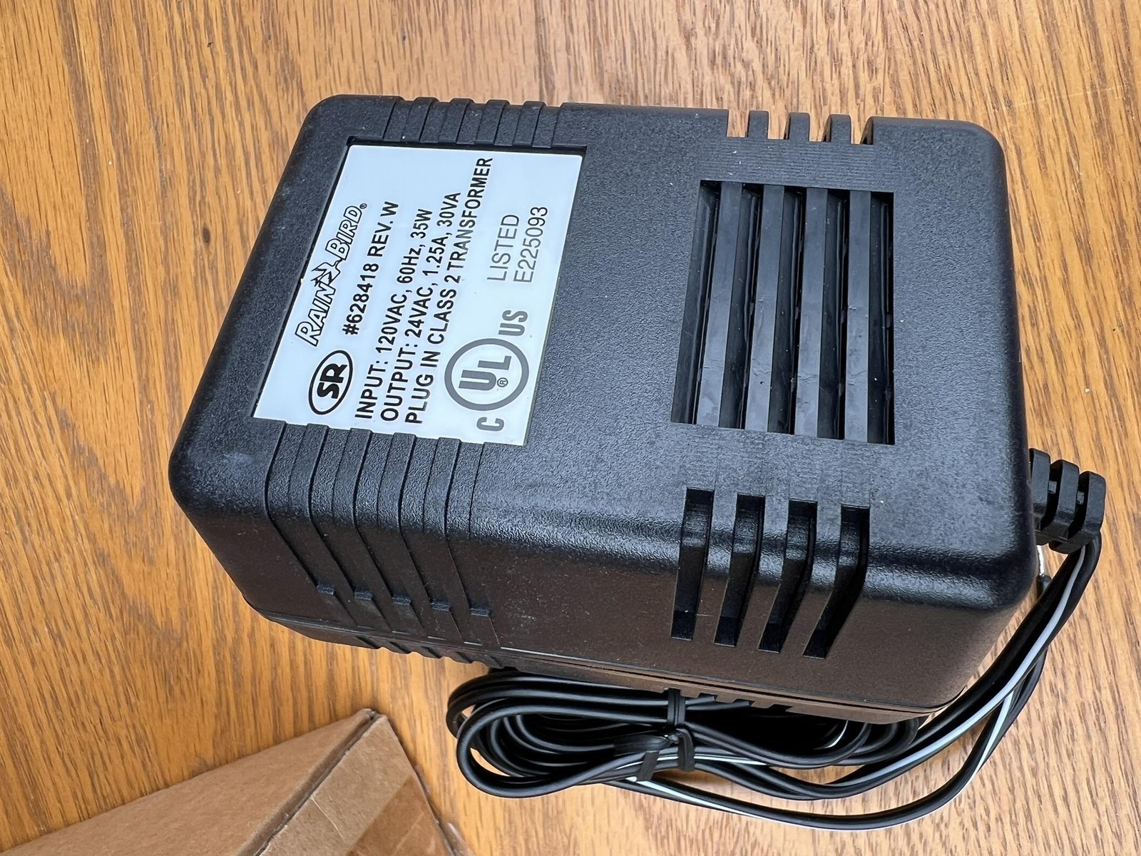 NEW Rain Bird 628418 Plug-In Class 2 Transformer 24VAC Indoor Adapter Open Box