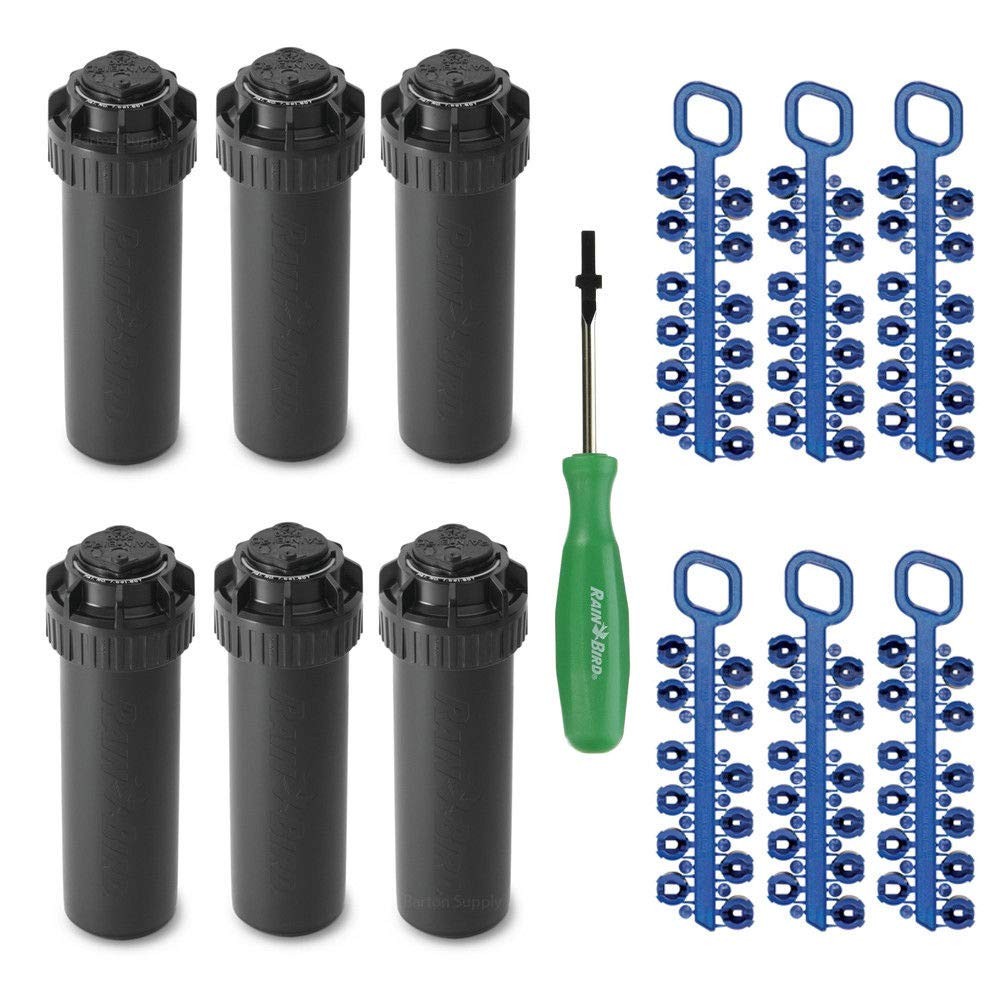 Rain-bird 5000 Series Rotor Sprinkler Head – 5004 PC Model, Adjustable 6 Pack