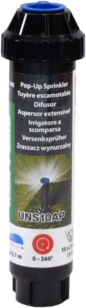 18 Rain bird 4″ UNI-Spray Series Pop-up Spray Head Sprinkler /10ft Van Nozzle
