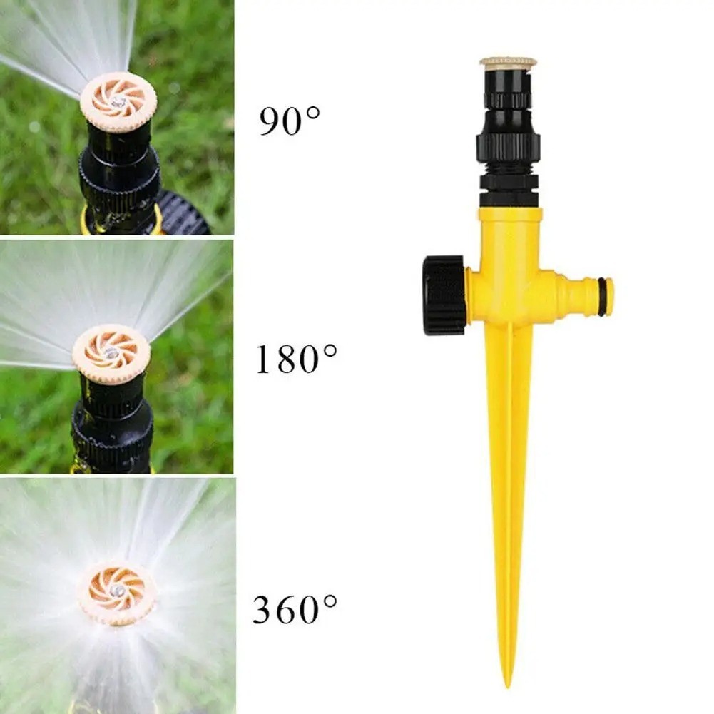 360° Rotation Auto Irrigation System Garden Lawn Sprinkler Patio Save Water NEW