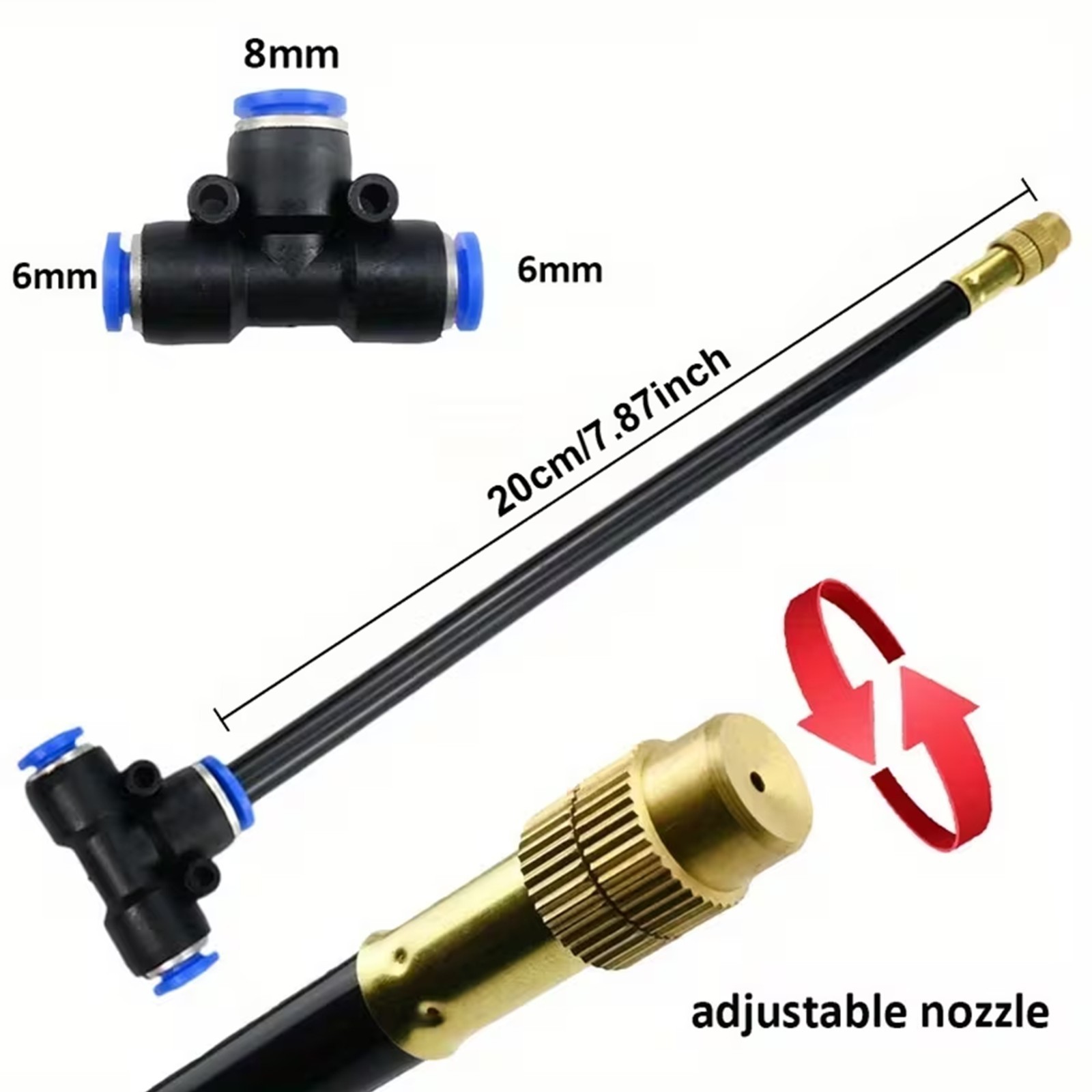 65 ft Adjustable Drip Irrigation Kit Automatic Garden Watering System 360° Drip