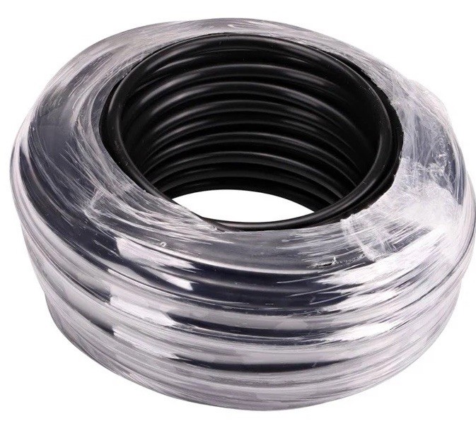 Rain Drip Drip Irrigation Supply Tubing Black Polyethylene 1/4″ ID x 100-ft