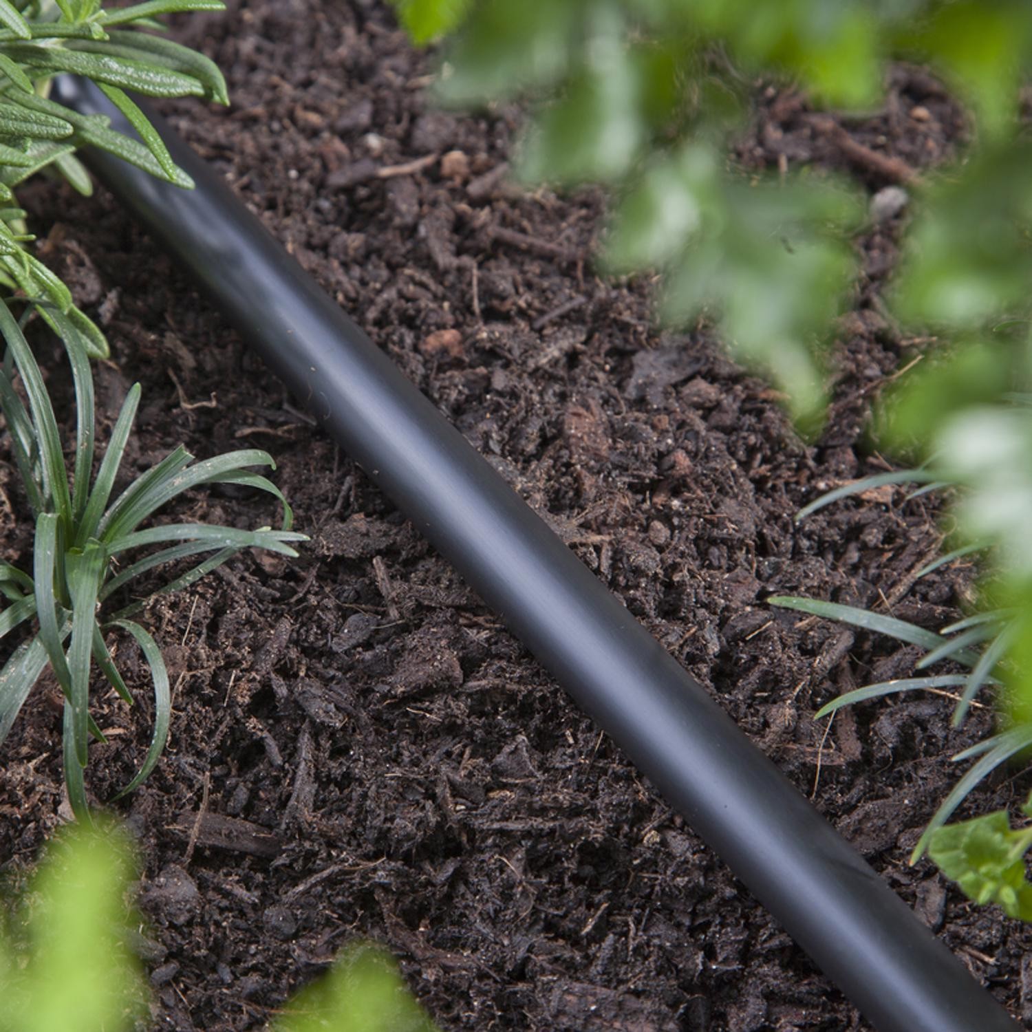 Raindrip 052010P Polyethylene Black 150 PSI Tubing 0.5 O.D. in. x 100 L ft.