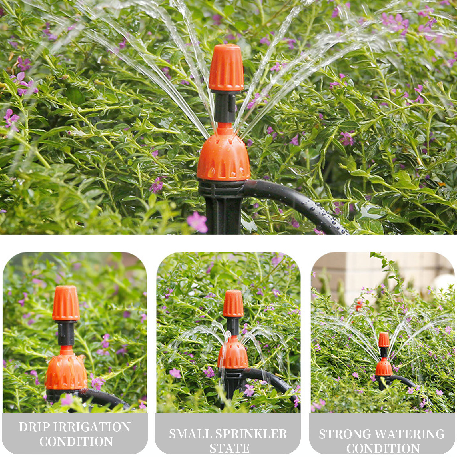 130ft 40m Drip Irrigation System Garden Plant Self Watering Hose Micro Sprinkler
