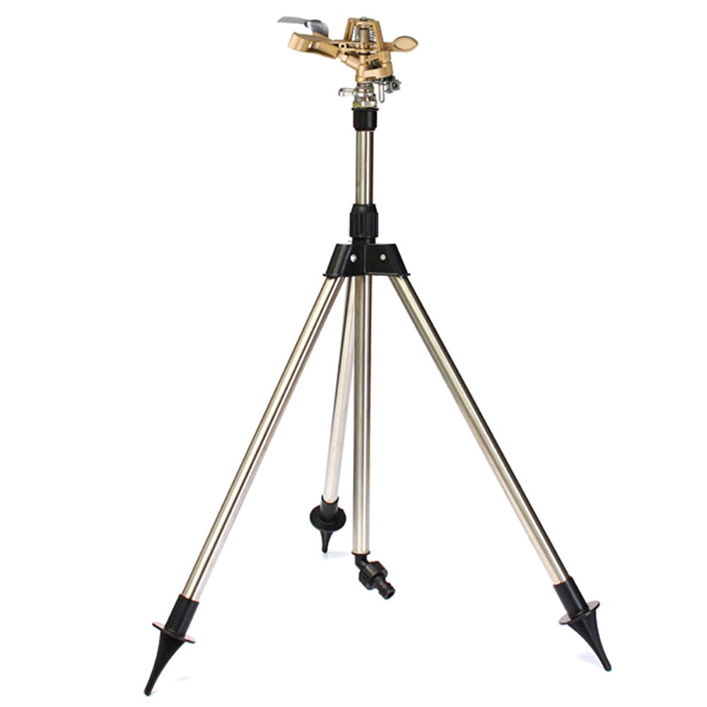 Impact Sprinkler on Tripod Base Large Area Water Sprinkler for Lawn Yard Garden