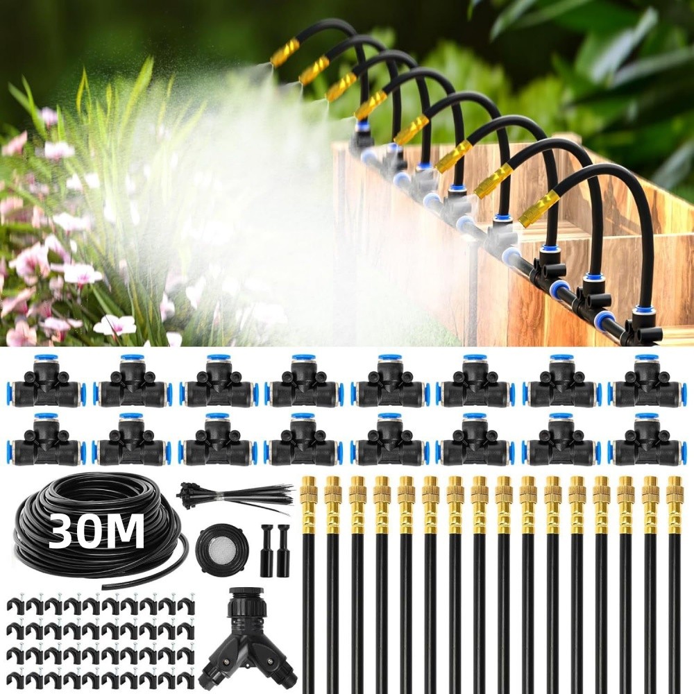 100 FT Drip Irrigation System Kit, Automatic Garden Watering System for Plants