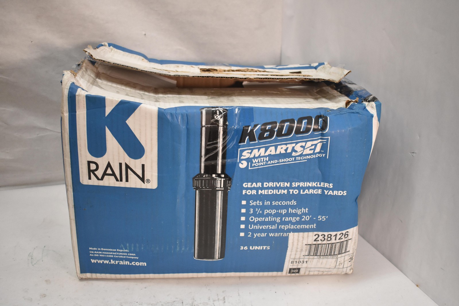 K-Rain K8000 SmartSet Rotor Sprinkler Heads Lot Of 36 Pop-Up Lawn Irrigation