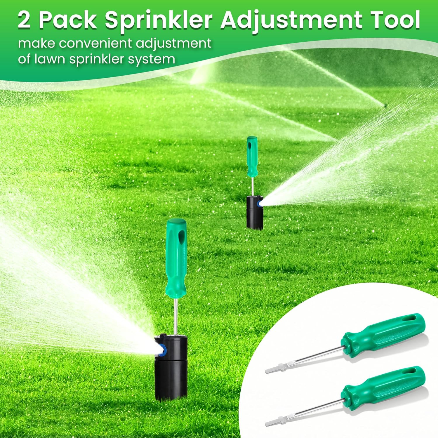 2 Pack Rotor Adjustment Tool Kit for Rain Bird 5000 3500 52SA Sprinkler Heads
