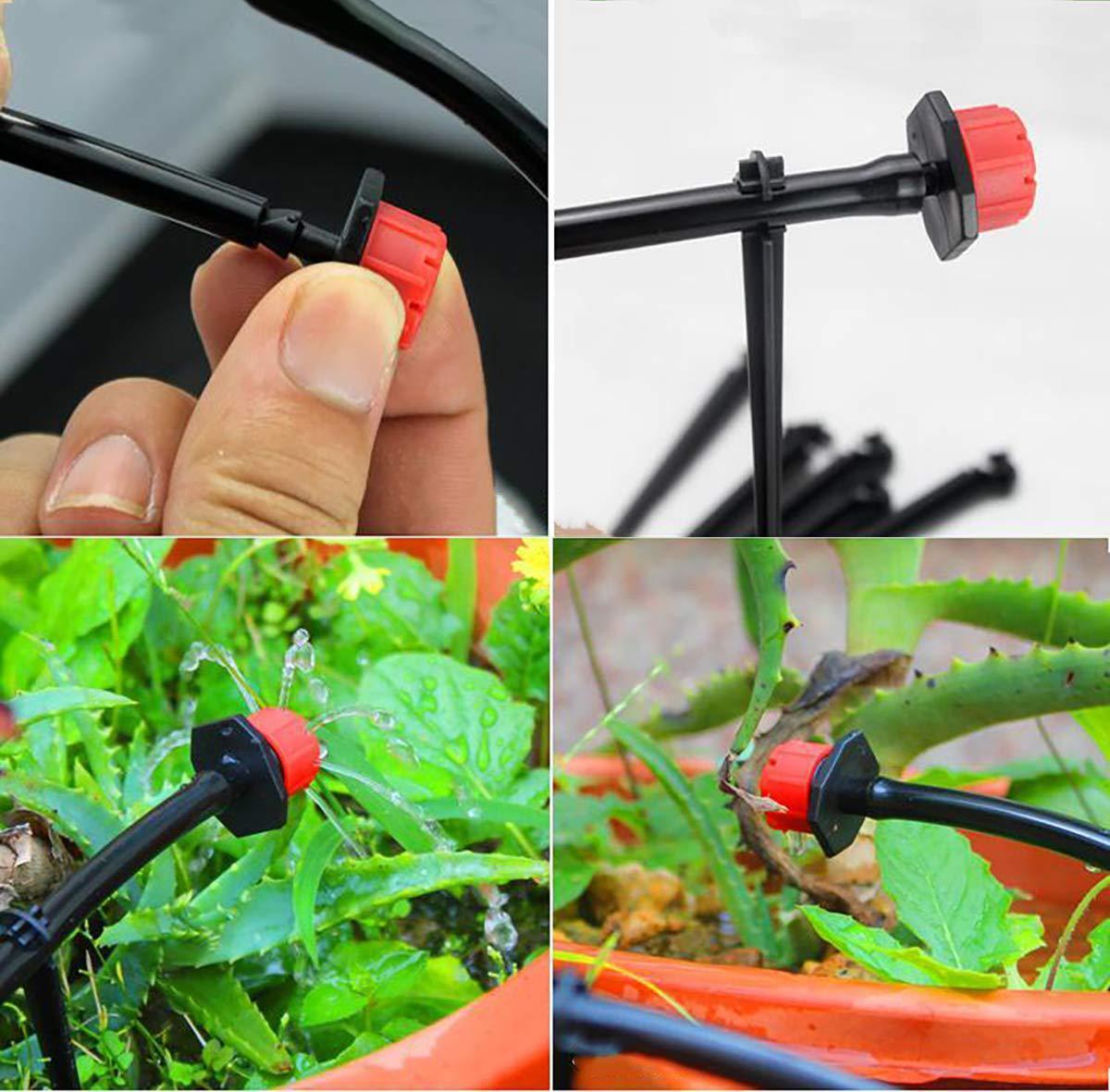 100ft Drip Irrigation System Garden Plant Self Watering Hose Micro Sprinkler Kit