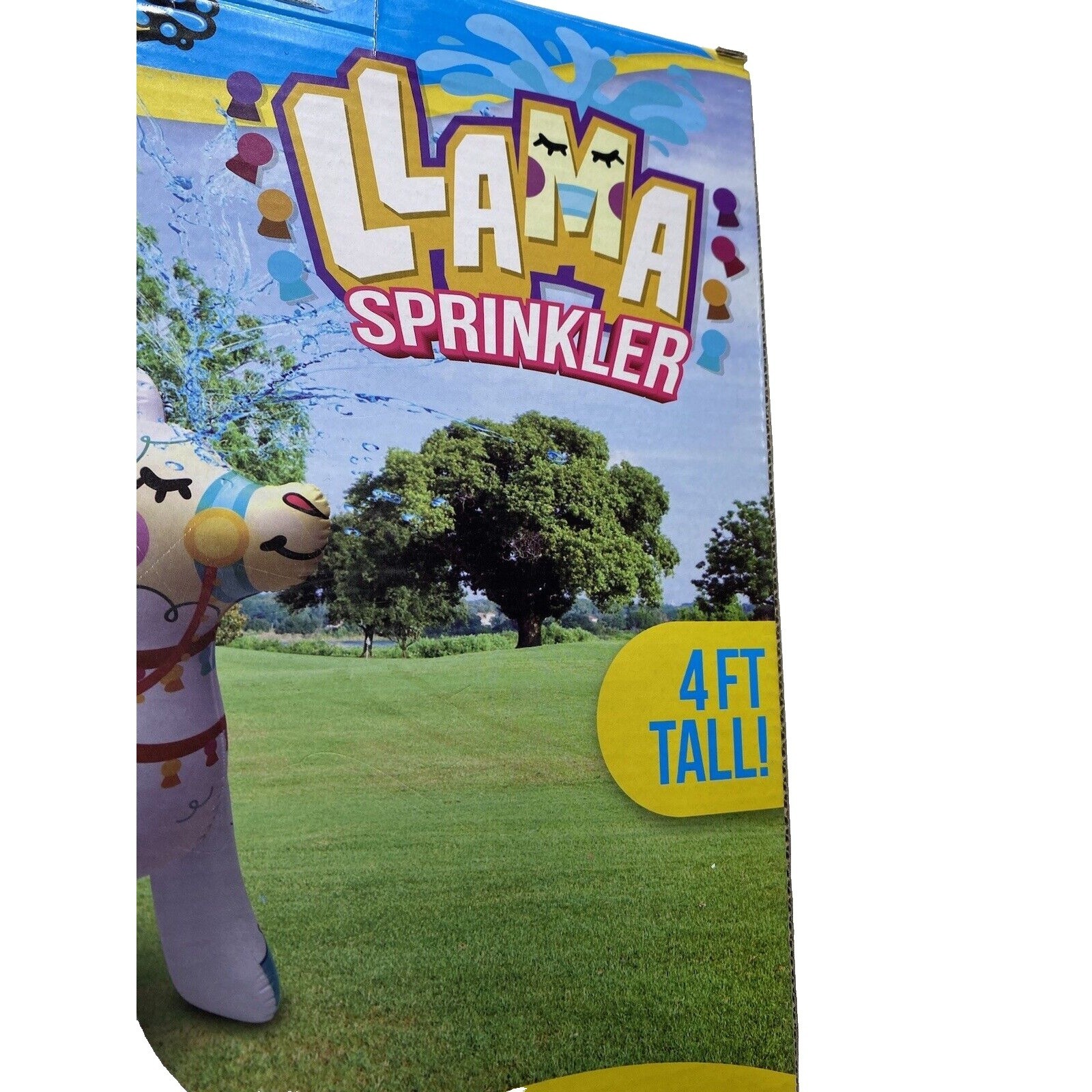 Llama Sprinkler 4ft Tall Kids Outdoor Water Toy Fun Summer Yard Play Accessory