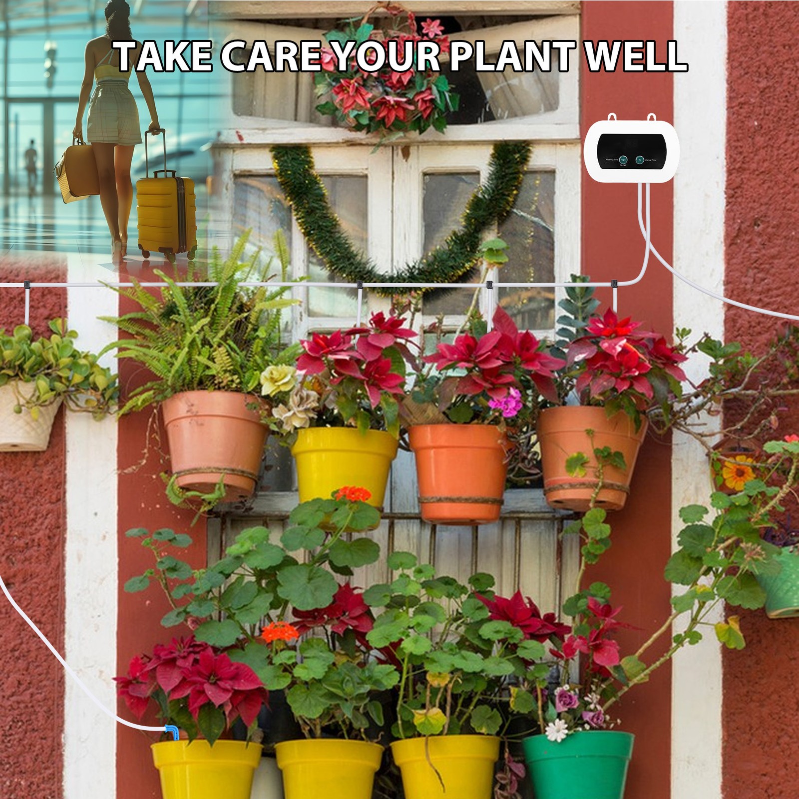 Automatic Waterer Irrigation Kit Houseplants System Irrigation Indoor Garden