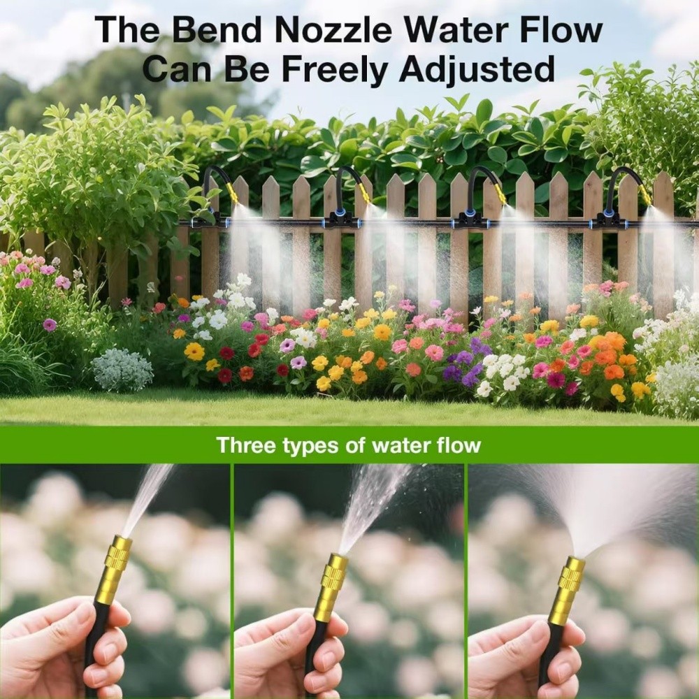 100 FT Drip Irrigation System Kit, Automatic Garden Watering System for Plants