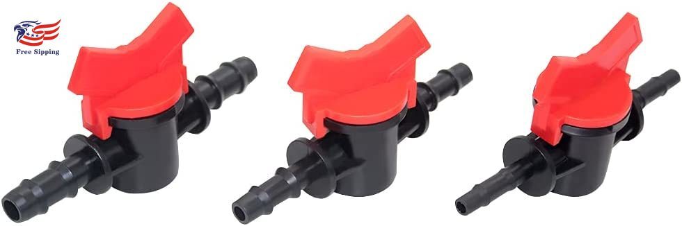 Drip Irrigation Switch Valve Gate Valves for 5/8″ Double Male Barbed Valve 3pcs