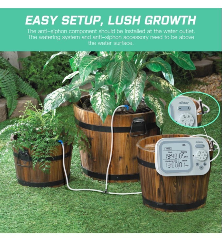 Automatic Drip Irrigation Kit Indoor Auto Watering System for 15 Potted Plants