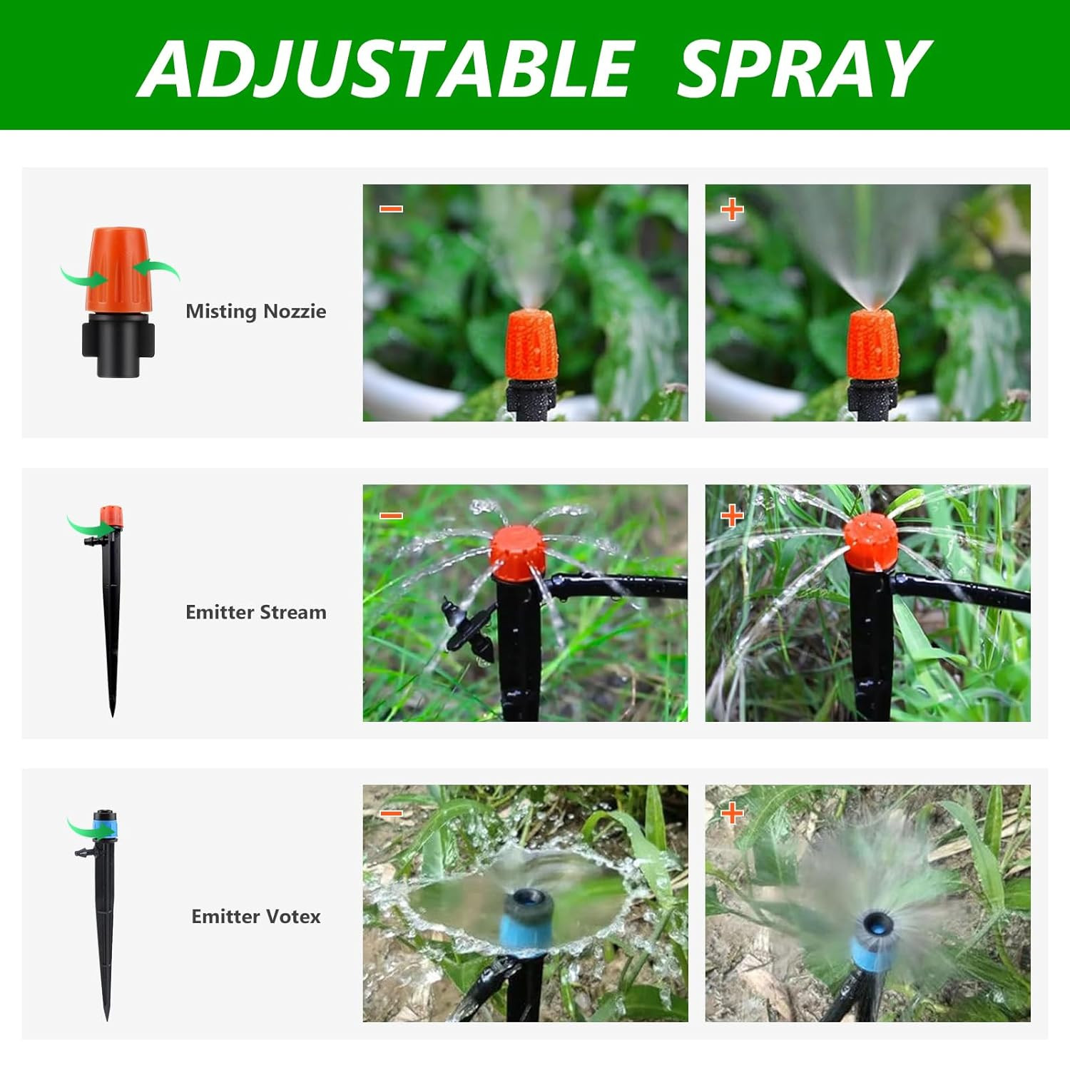 256FT Automatic Drip Irrigation System Kit,Automatic Garden Watering Misting Sys
