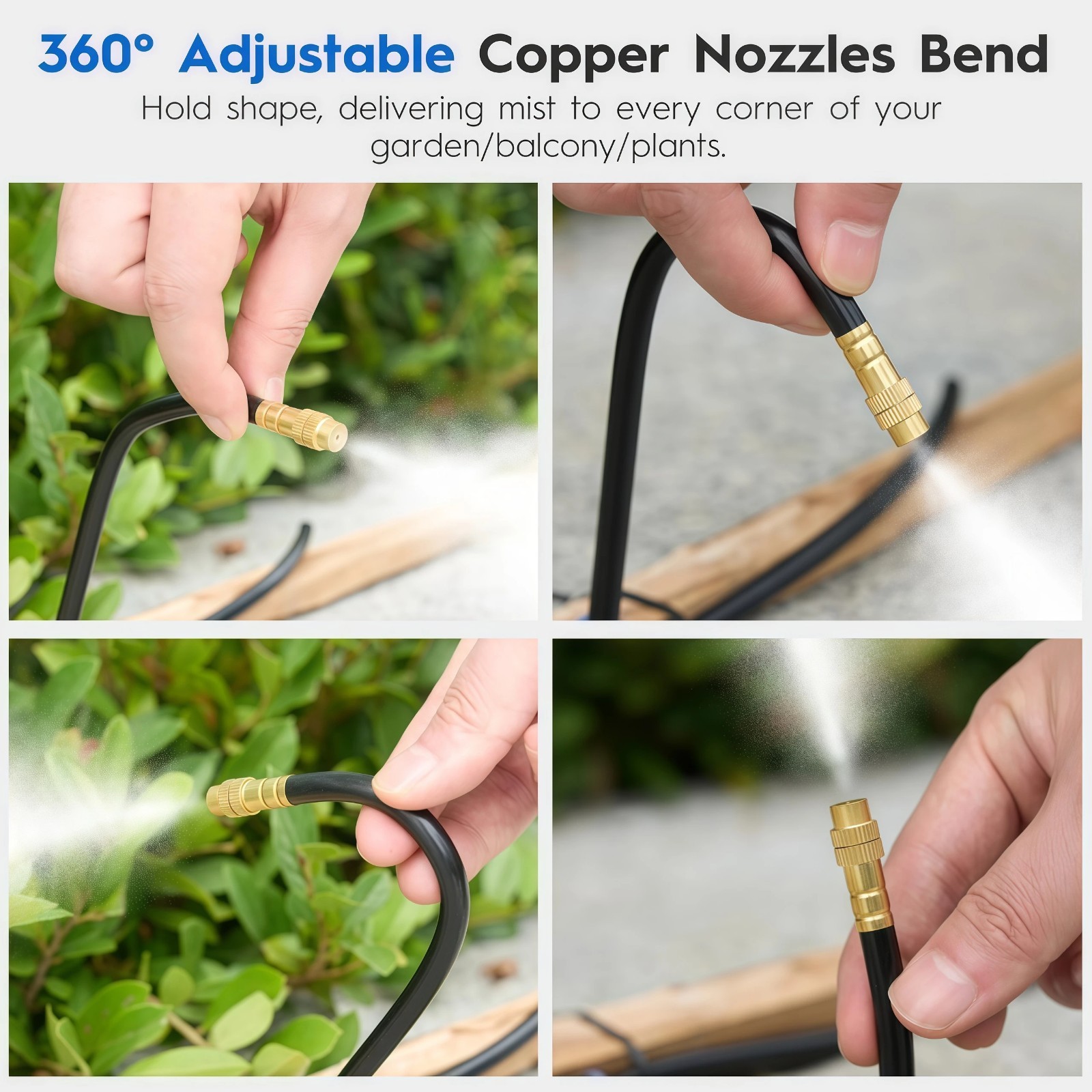 PE Drip Irrigation Hose 10M 20M 30M 50M Garden Watering Tube 4/6mm 9/12mm