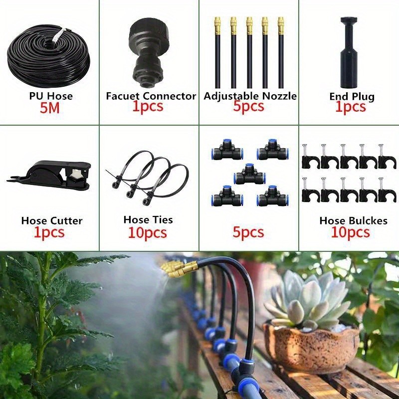 Drip Watering Irrigation Kit Automatic Watering Atomization Sprinkler Irrigation