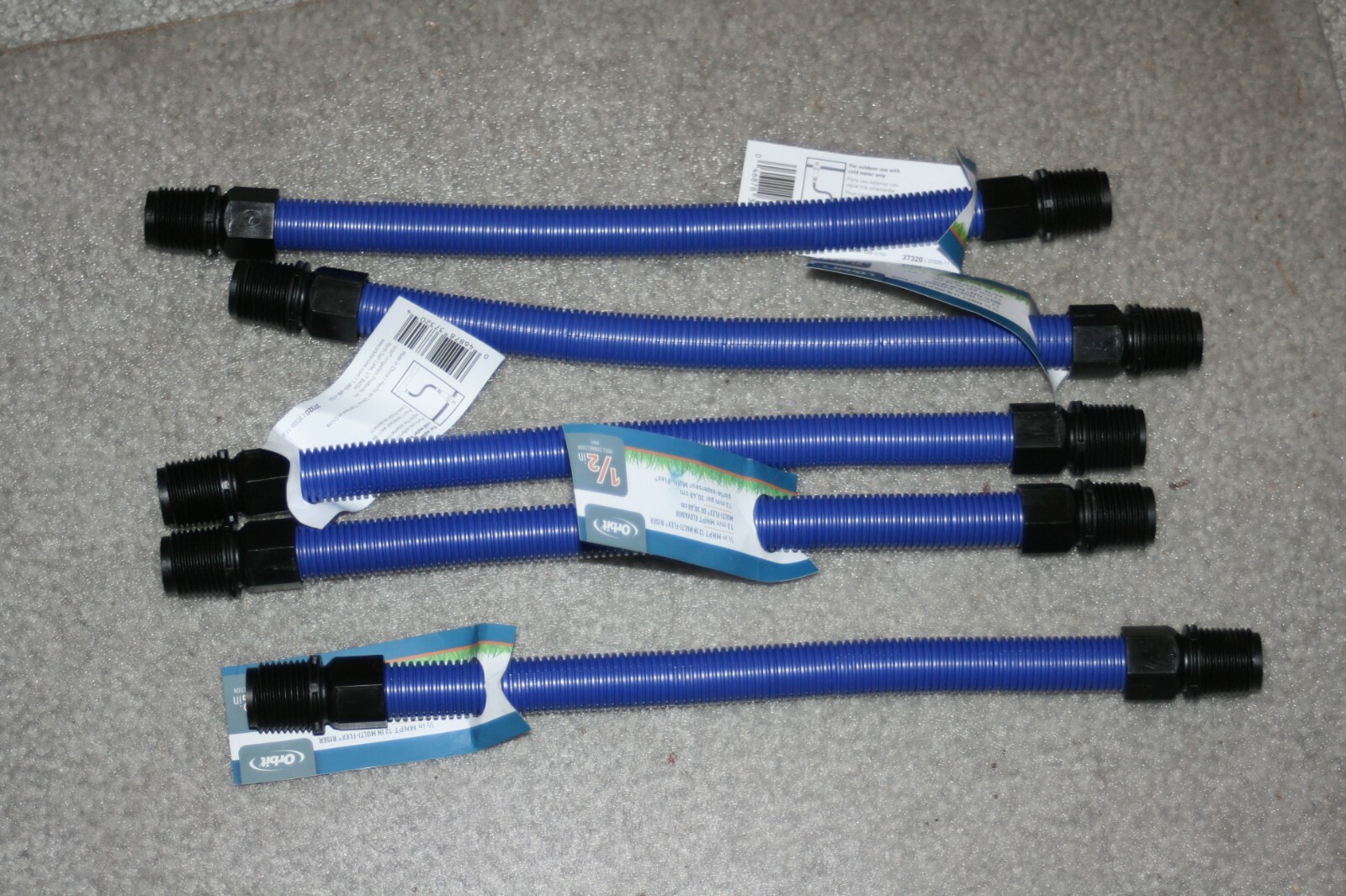 5X 1/2″ x 12′ Multi Flex Riser 37320 Orbit Underground (lot of 5)
