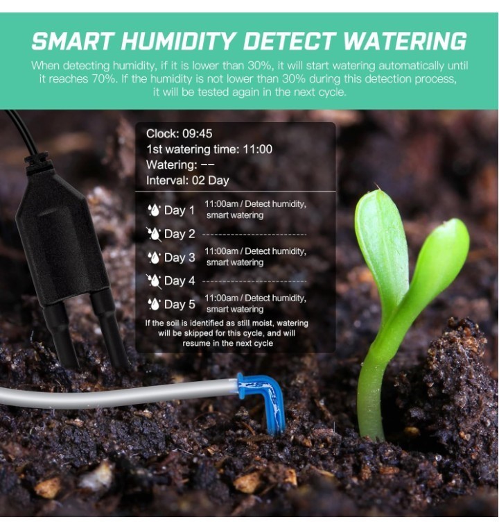 Automatic Drip Irrigation Kit Indoor Auto Watering System for 15 Potted Plants